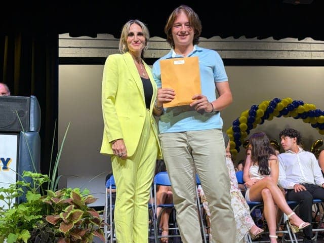 Brearley scholarship recipients are recognized during the school’s awards presentation.
